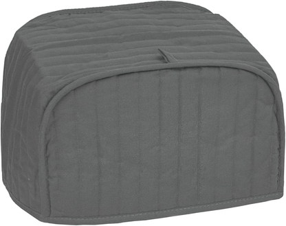 RITZ Polyester / Cotton Quilted Four Slice Toaster Appliance Cover, Dust and Fingerprint Protection, Machine Washable, Black