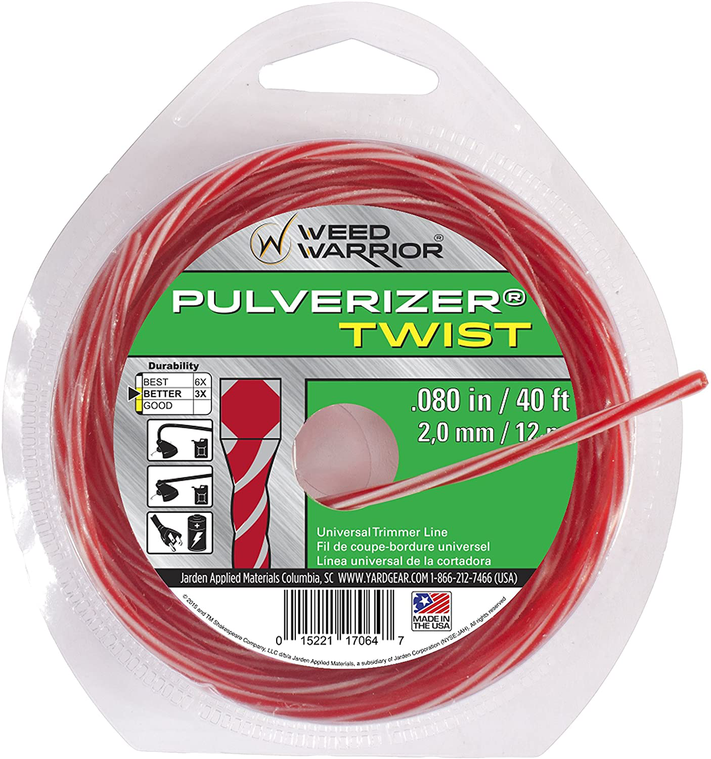 Weed Warrior Bi-Component Twist Trimmer Line