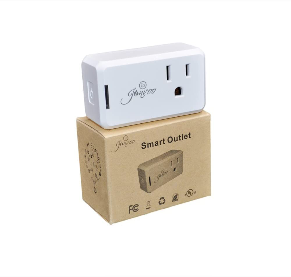 Wi-Fi Smart Plug Wireless Mini Outlet with Schedule Compatible with Alexa Echo, Works with Google Home