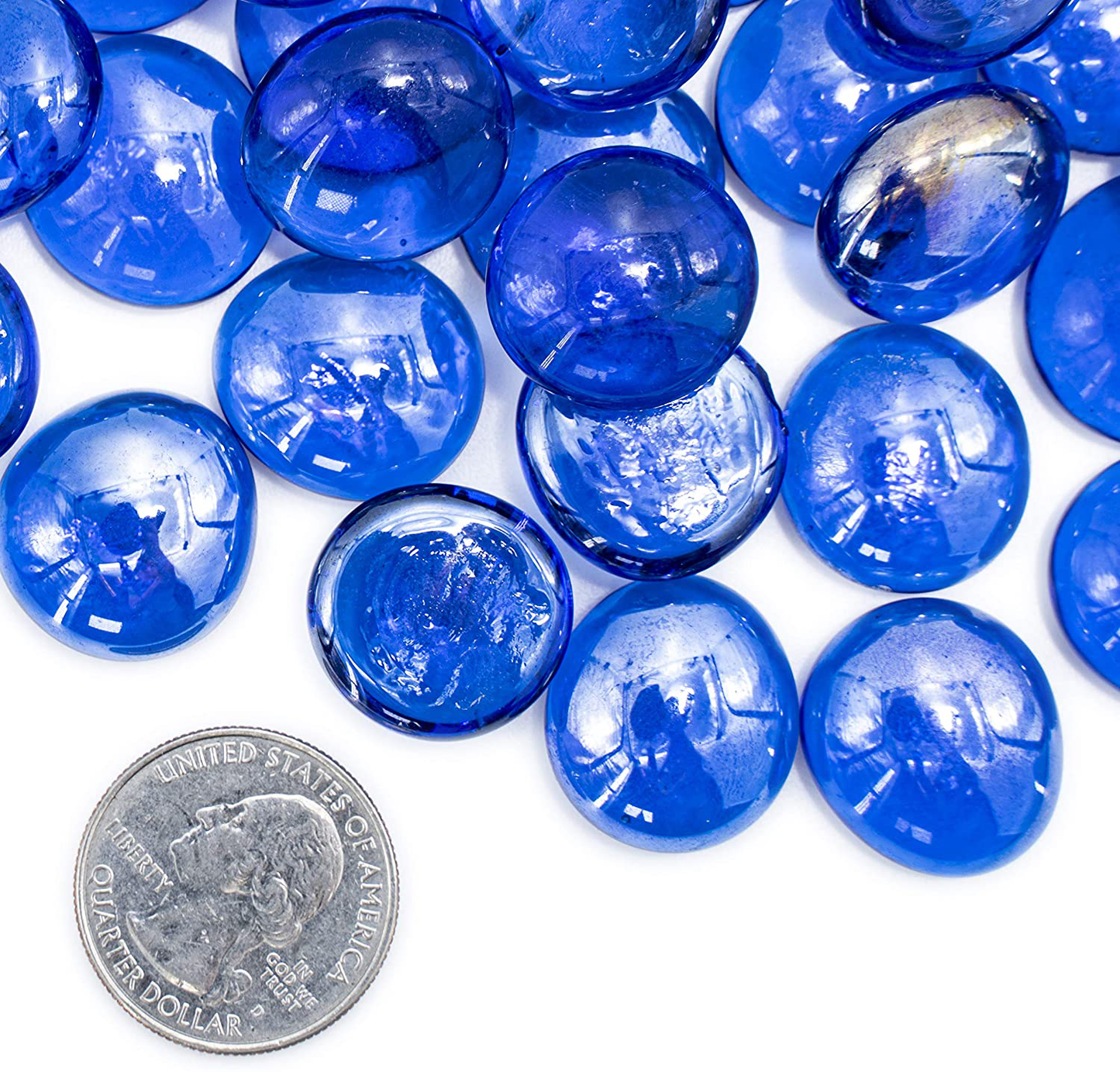 Bond Manufacturing 67984 LavaGlass Round Fire Pit Dispersion Glass, 10 lb, Indigo Dream