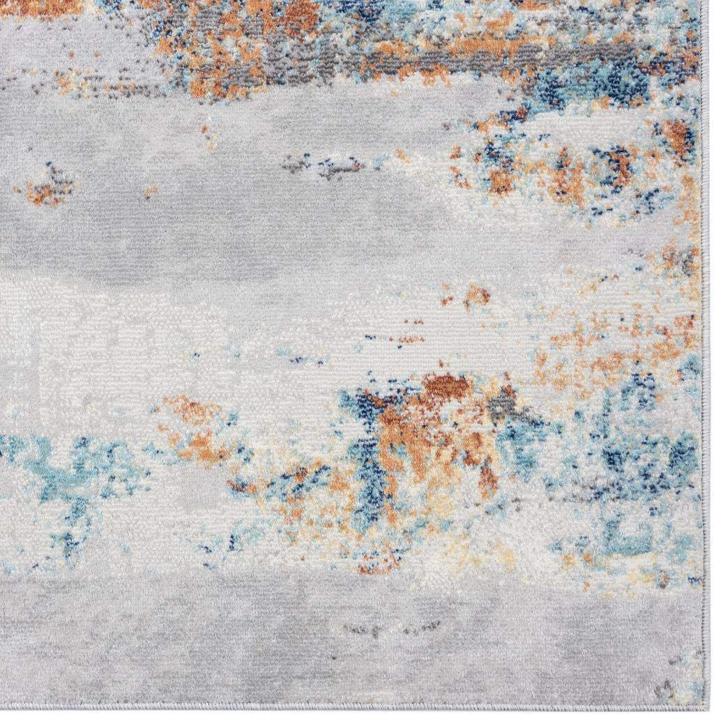 Luxe Weavers Rugs – Euston Modern Area Rugs with Abstract Patterns 7681 – Medium Pile Area Rug, Dark Blue, Light Blue / 4 x 5