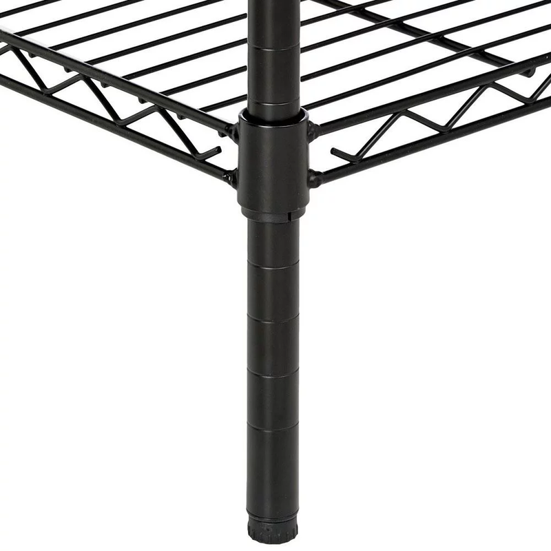 4 Layer Adjustable Wire Shelving Rack - Metal Garage Storage, 35''L X 14''W X 55''H
