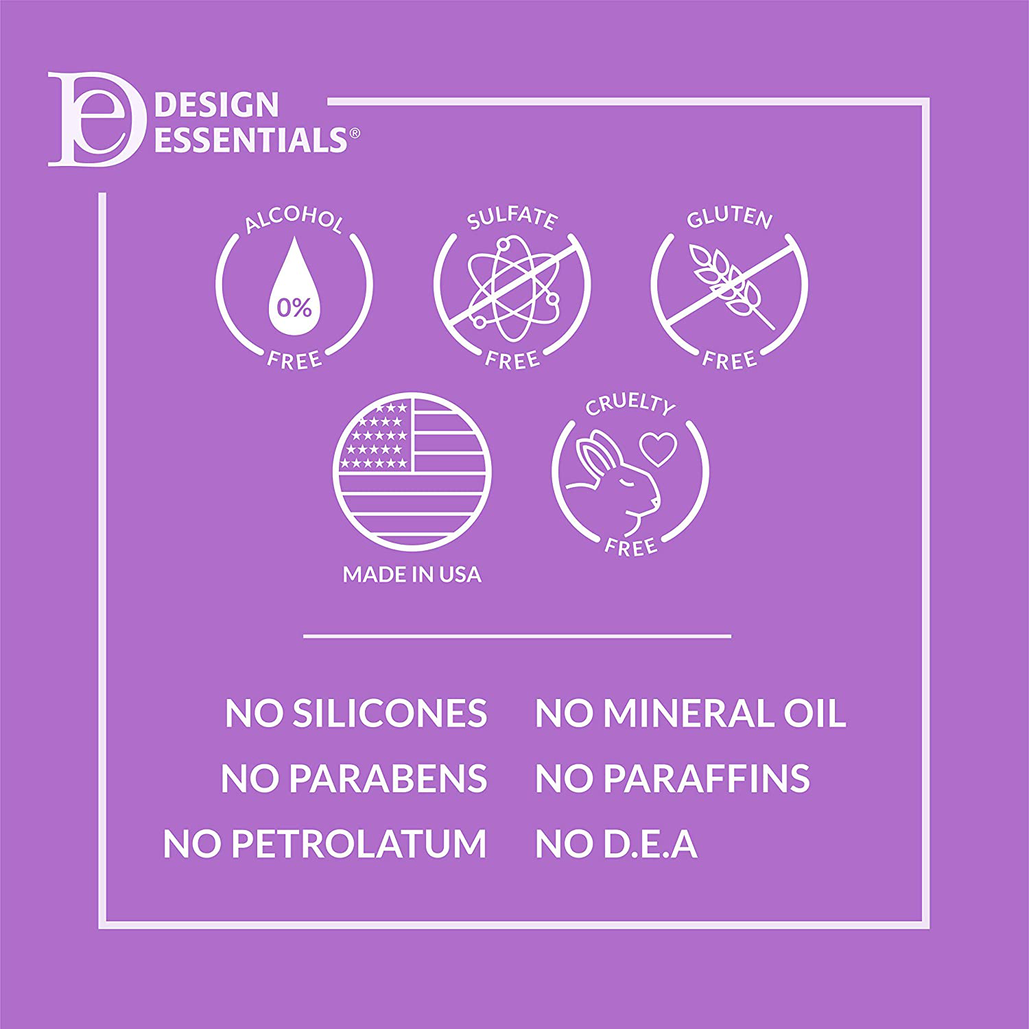 Design Essentials Agave & Lavender Moisturizing Hair Bath, Sulfate-Free Shampoo- Blow-Dry & Silk Press Collection - 12oz