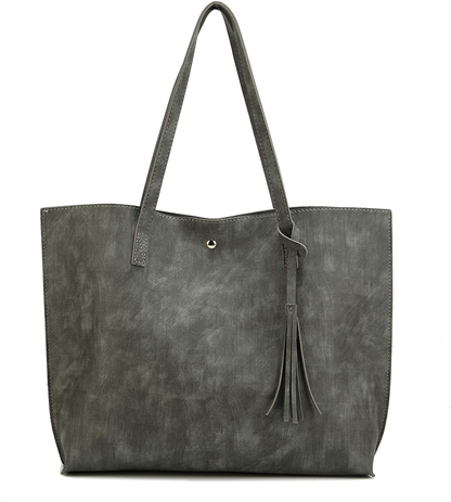 Women's Tote Bags Top Handle Satchel Handbags Faux Leather Tassel Shoulder Purse