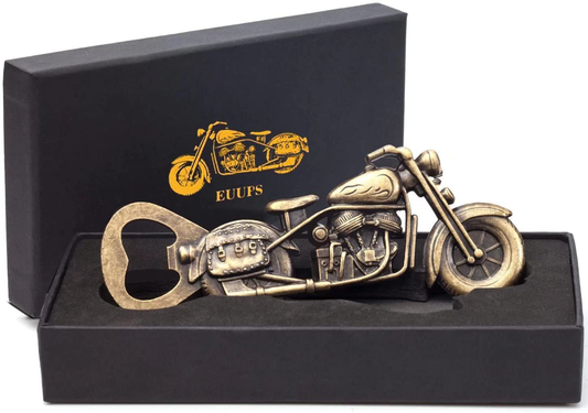 Unique Motorcycle Beer Gifts for Men Vintage Motorcycle Bottle Opener, Fathers Day Gift Birthday Christmas Gift for Him Dad Husband Grandpa Boyfriend