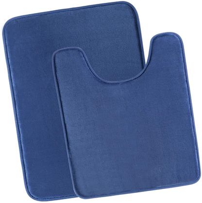 Memory Foam Bath Mat Rug, Comfortable Super Absorbent Machine Wash Non-Slip Thick Bathroom Rug
