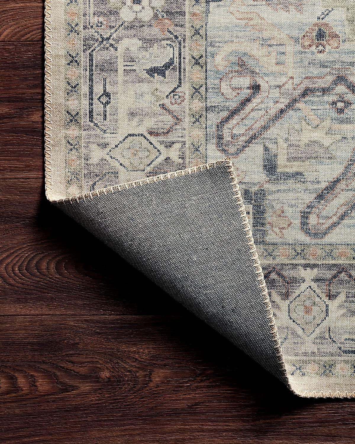 Loloi II Hathaway Collection HTH-04 Beige / Multi, Traditional Runner Rug, 2'-6" x 7'-6"