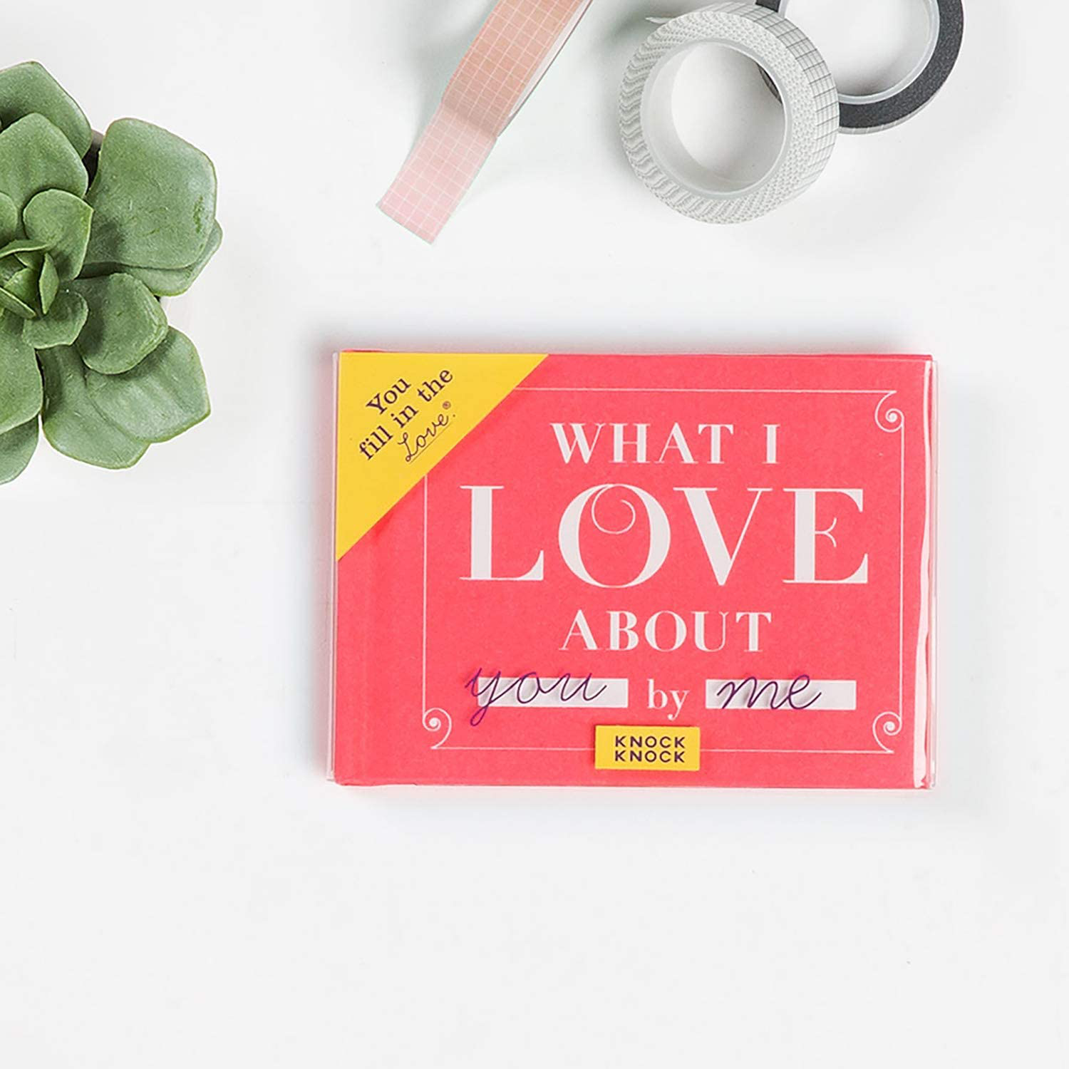 Knock Knock What I Love about Grandma Fill in the Love Book Fill-in-the-Blank Gift Journal, 4.5 x 3.25-inches & What I Love about You Fill in the Love Book Gift Journal, 4.5 x 3.25-Inches