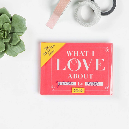 Knock Knock What I Love about Grandma Fill in the Love Book Fill-in-the-Blank Gift Journal, 4.5 x 3.25-inches & What I Love about You Fill in the Love Book Gift Journal, 4.5 x 3.25-Inches