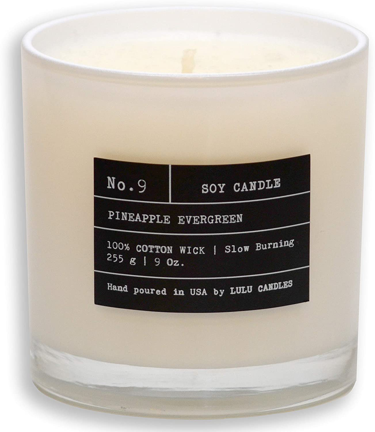 Lulu Candles | Fresh Linen | Luxury Scented Soy Jar Candle | Hand Poured in The USA | Highly Scented & Long Lasting - 2 Pack - 9 Oz. - NO LID