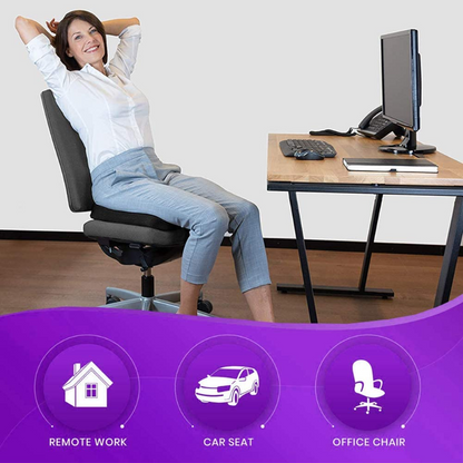 Gel Seat Cushion - Enhanced Double Non-Slip Seat Cushion for Tailbone Pain Relief