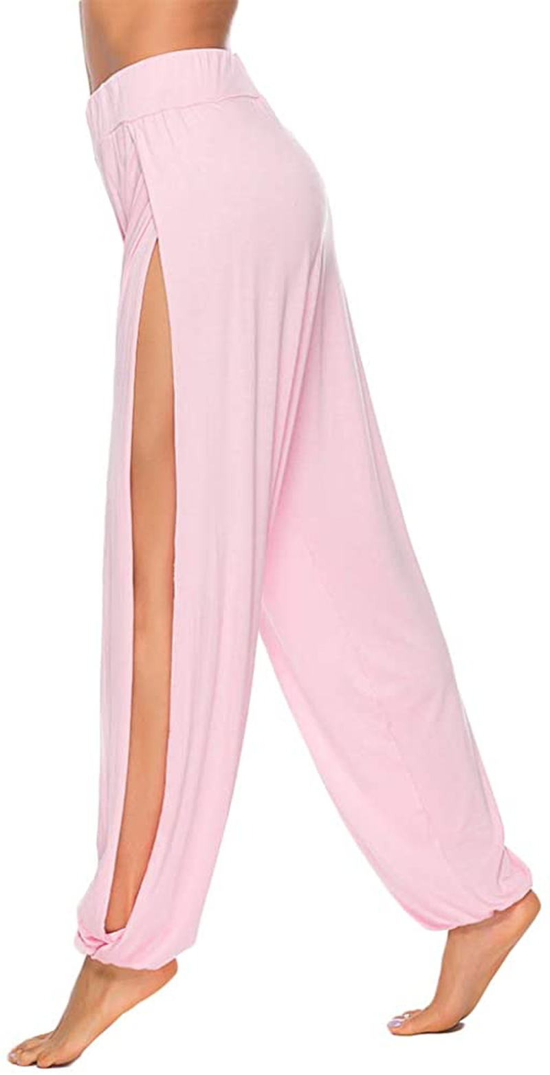 AvaCostume High Slit Harem Pants Women Hippie Harem Pants Trousers