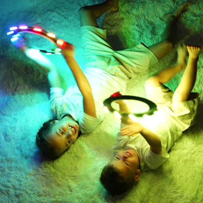 Flying Ring - RGB Multi Colors, Waterproof, Soft & Lightweight Frisbee Toy