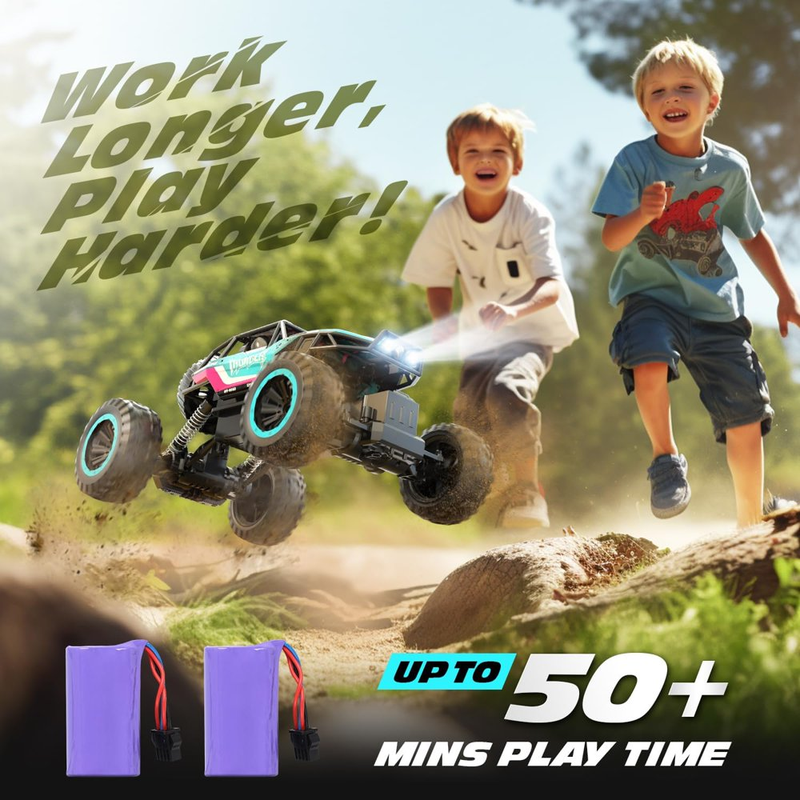 1:12 4WD RC Truck - 2.4Ghz RC Monster Truck with Metal Shell and Light, Remote Control 