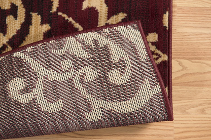 United Weavers of America Dallas Countess Rug - 1ft. 11in. x 3ft. 3in., Burgundy Red, Area Rug with Abstract Pattern, Jute Backing