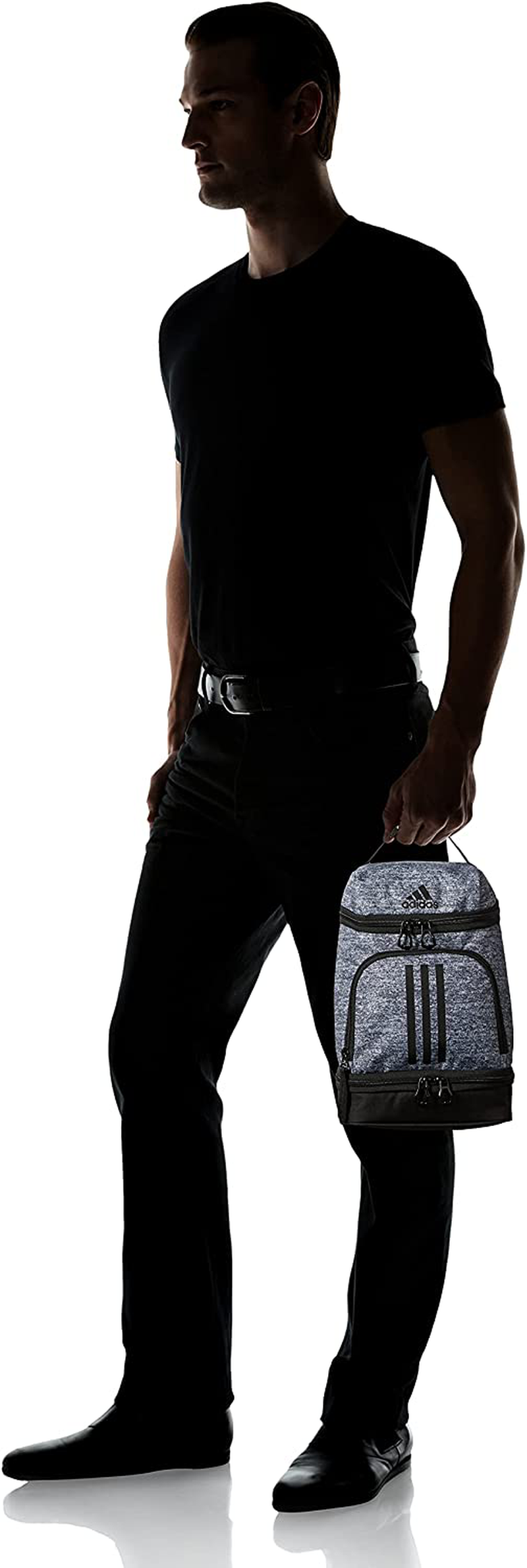 adidas Excel 2 Insulated Lunch Bag, Jersey Onix Grey/Black, One Size
