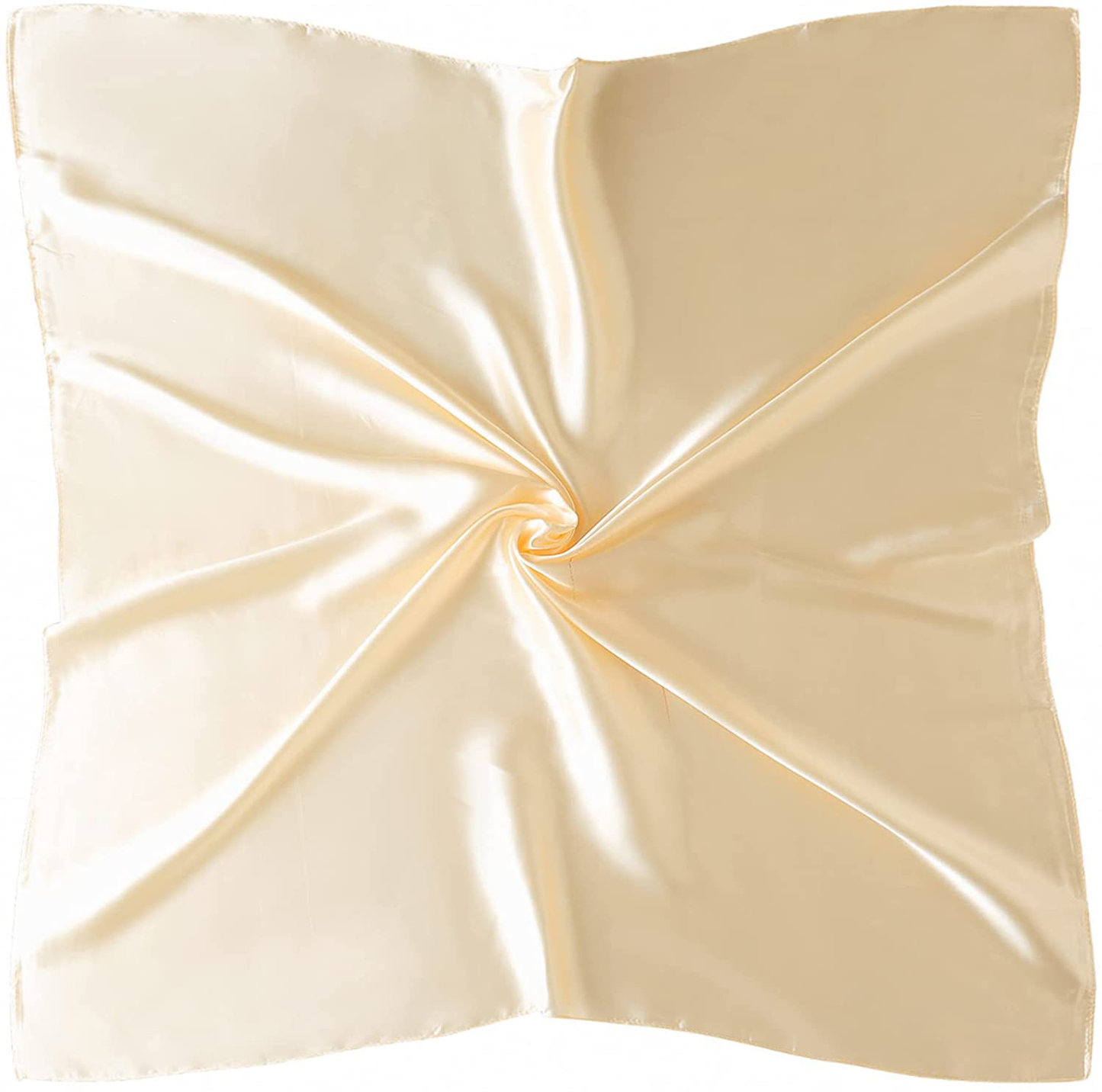 35" Square Silk Like Head Scarf - Women's Fashion Silk Feeling Scarf