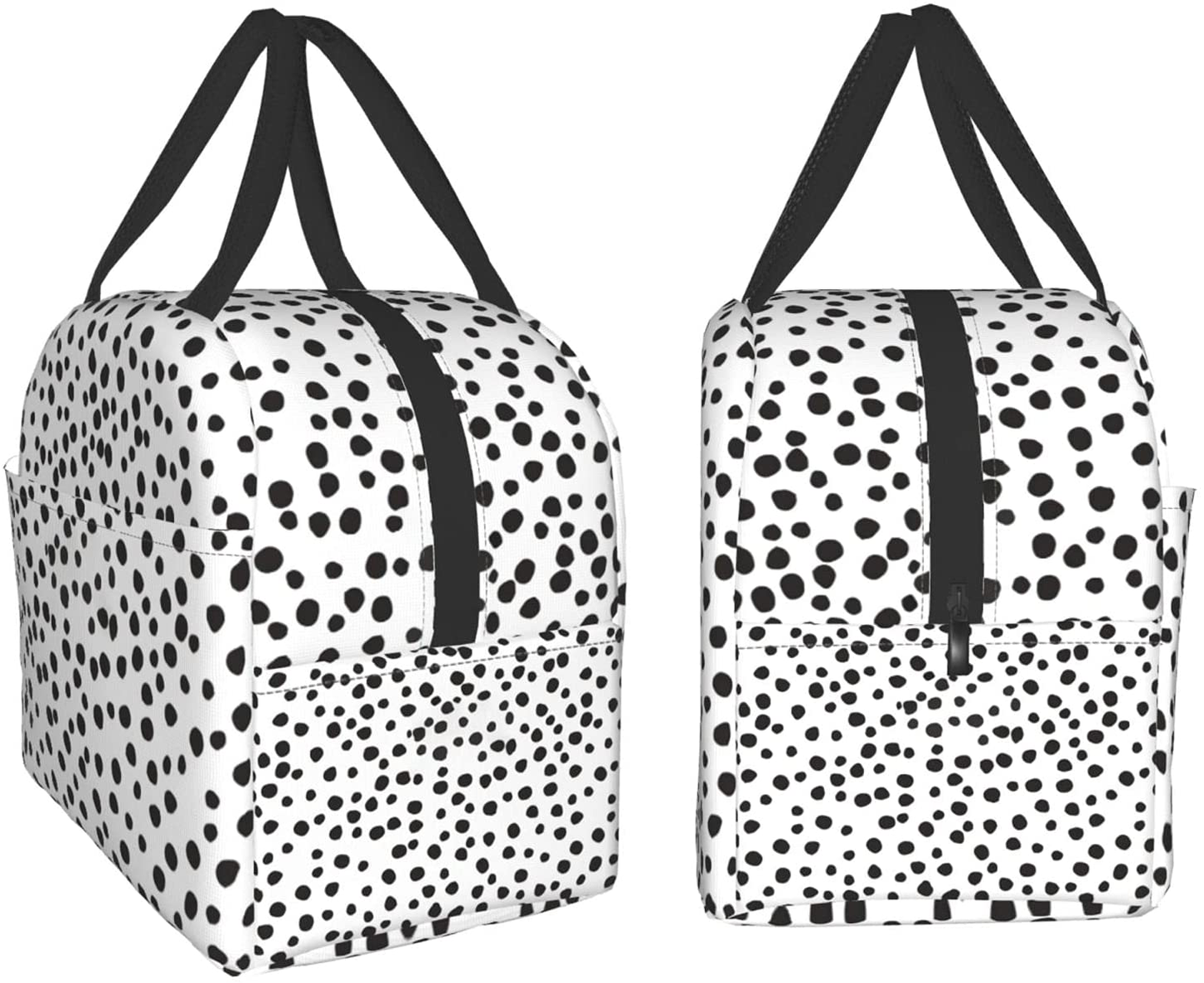 Easy Insulated Lunch Bags for Women Men, Cute Reusable Lunch Boxes Small Suitable Girls Boys Teens Work Picnic Travel, White Marble
