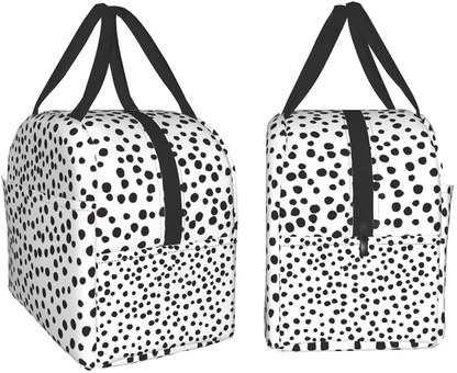 Easy Insulated Lunch Bags for Women Men, Cute Reusable Lunch Boxes Small Suitable Girls Boys Teens Work Picnic Travel, White Marble