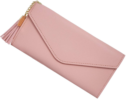 Womens Wallet Ultra Slim Pu Leather Credit Card Holder Clutch Hand holding trendy Wallets for Women