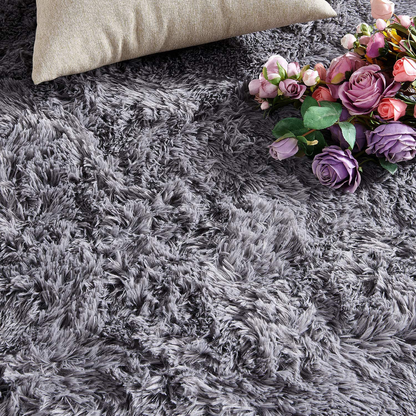 PAGISOFE Pink Fluffy Shag Area Rugs for Bedroom 5x7, Soft Fuzzy Shaggy Rugs for Living Room Carpet Nursery Floor Girls Room Dorm Rug