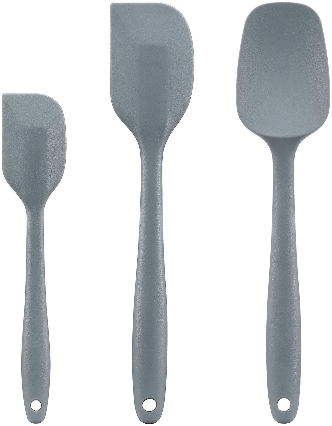 Cooptop Silicone Spatula Set - Rubber Spatula - Heat Resistant Baking Spoon & Spatulas (Aqua Sky)