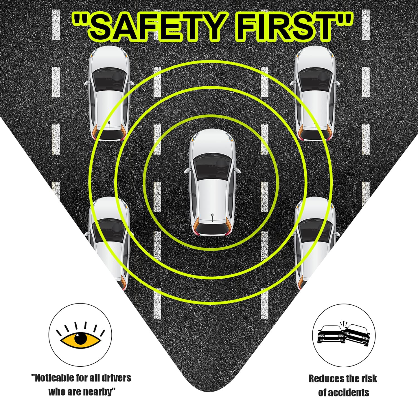 psler Student Driver Magnet for Car,be Patient Student Driver Magnet Boys and Girls New Student Driver Sticker Safety Warning Red and Yellow Reflective Signs Reusable Movable 10.8×3.7inch 3 Pcs Gifts