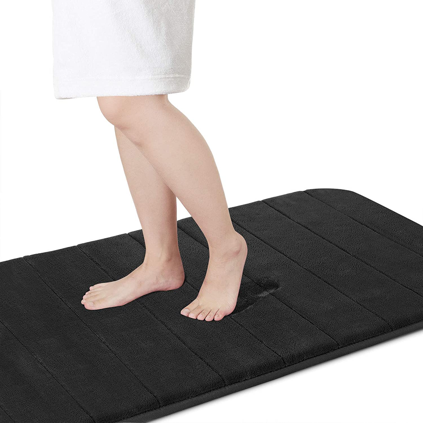 Memory Foam Bath Mat Rug, Comfortable, Soft, Super Water Absorption, Machine Wash, Non-Slip for Bathroom 