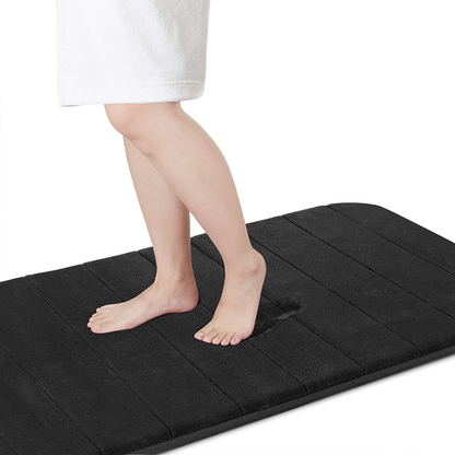 Memory Foam Bath Mat Rug, Comfortable, Soft, Super Water Absorption, Machine Wash, Non-Slip for Bathroom 