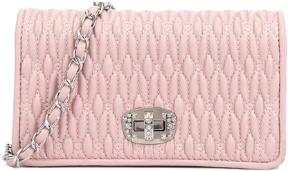 Women's Quilted Purses and Handbags Genuine Leather Quilted Chain Purse Shoulder Bag Small Crossbody Bag Purse