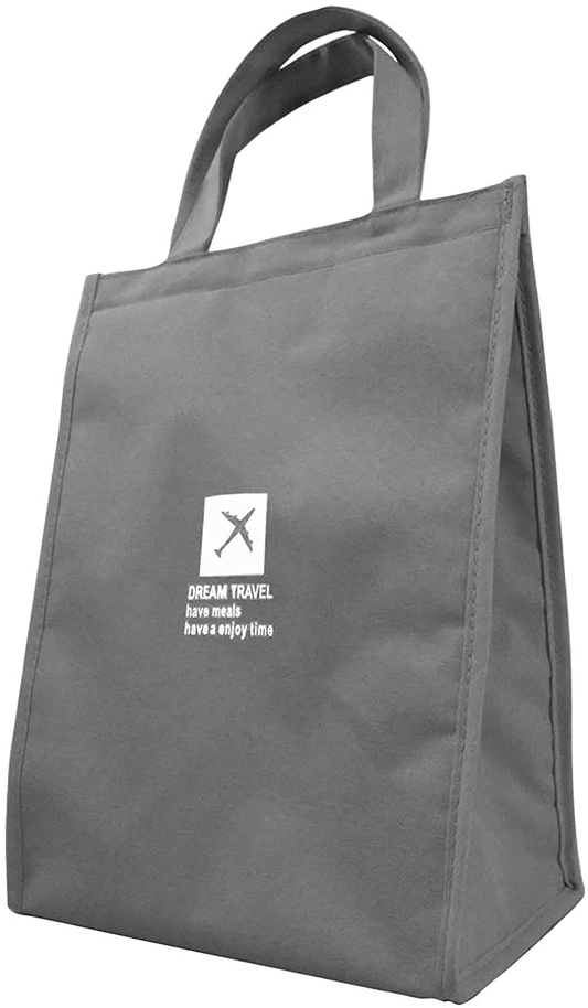 ZORCOR Lunch Bag Insulated Lunch Bag with Aluminum Foil Waterproof Adult Lunch Tote Box for Women&Men School Office Travel Picnic(Grey)