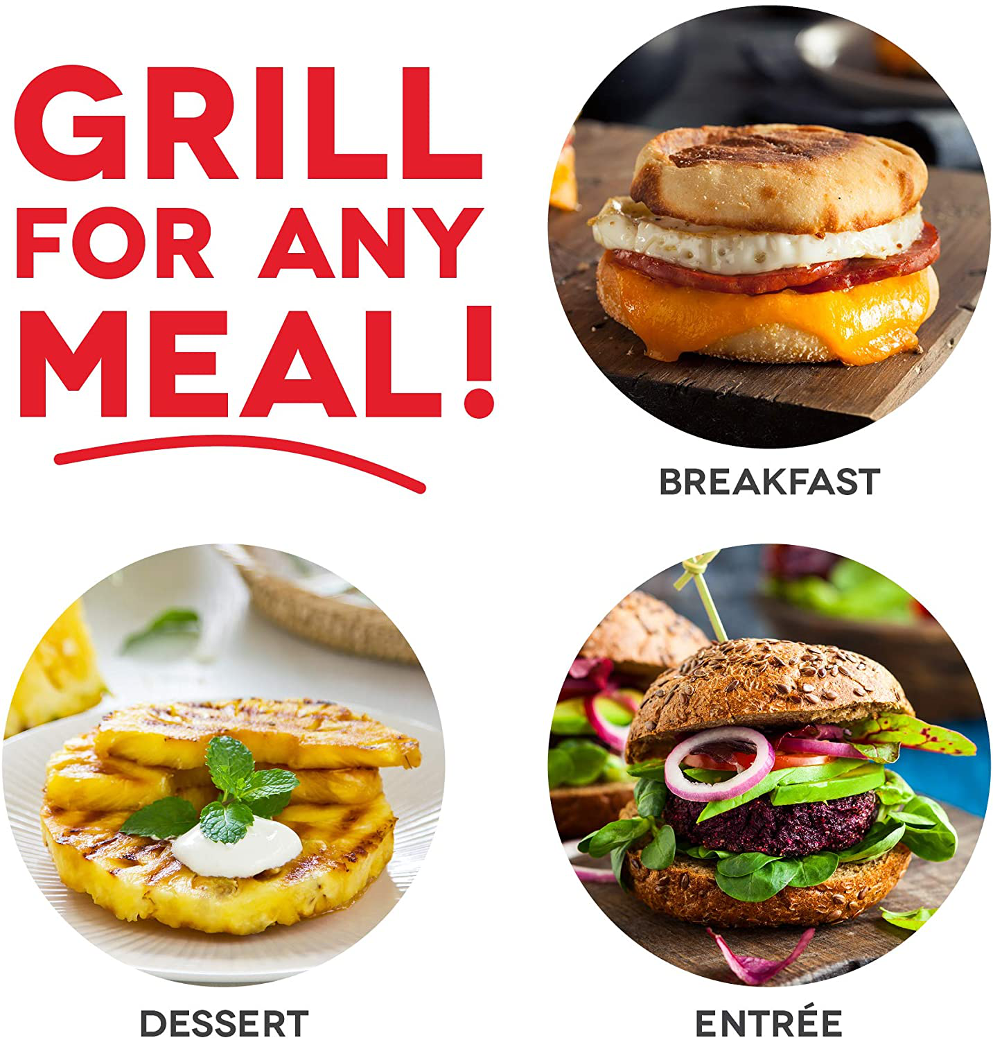 Dash Mini Maker Portable Grill Machine + Panini Press for Gourmet Burgers, Sandwiches, Chicken + Other On the Go Breakfast, Lunch, or Snacks with Recipe Guide - Red