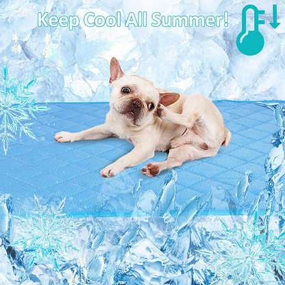 Pet Cooling Mat - Foldable Washable Cooling Pads for Indoor Outdoor
