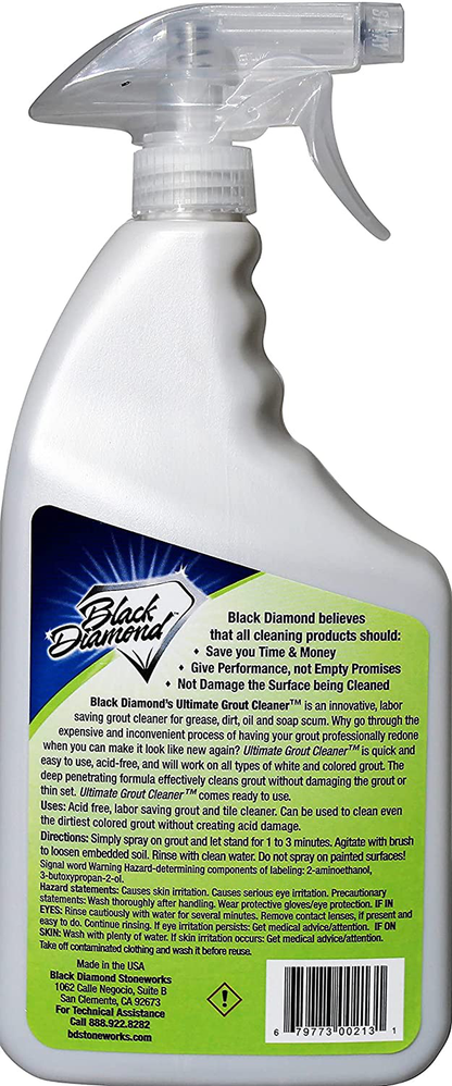 Ultimate Grout Cleaner: Best Cleaner for Tile,Ceramic,Porcelain, Marble Acid-Free Safe Deep Cleaner & Stain Remover for Even The Dirtiest Grout. (1-Quart)