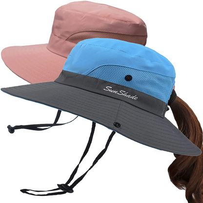 Fishing Sun Bucket Hat for Men or Women 3” Wide Brim UPF 50+