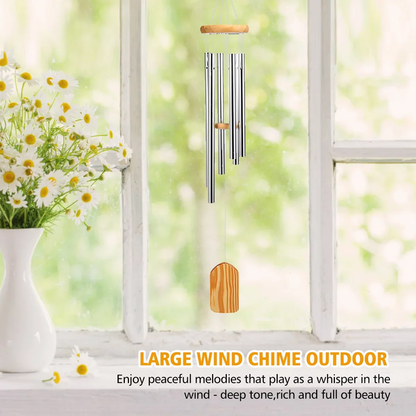 Wind Chimes Bells -  6 Metal Tubes