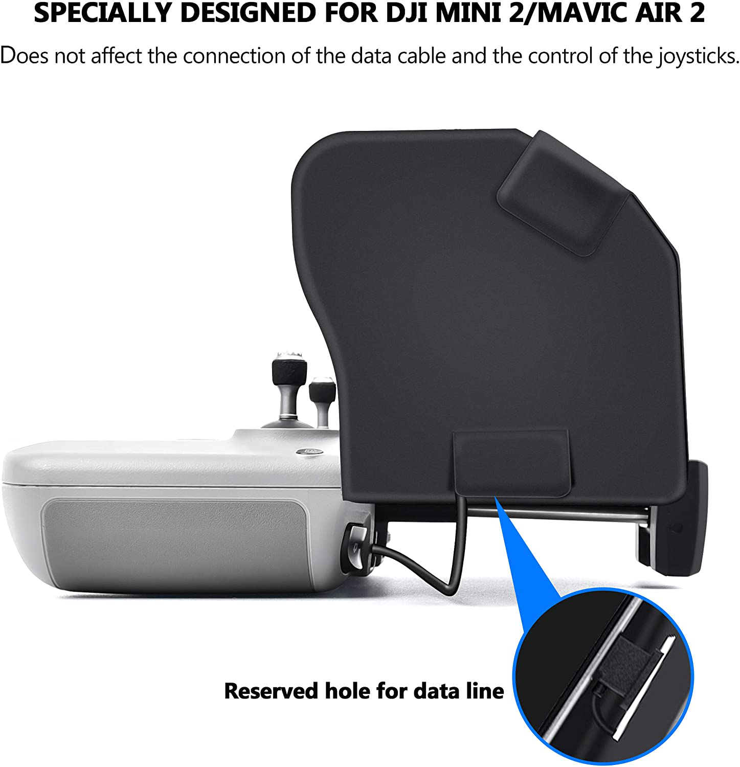 STARTRC Sun Hood Sunshade for DJI Mini 2/Mavic Air 2/DJI Air 2S Controller Accessories for 4.4-7.1inch Smartphone Screen