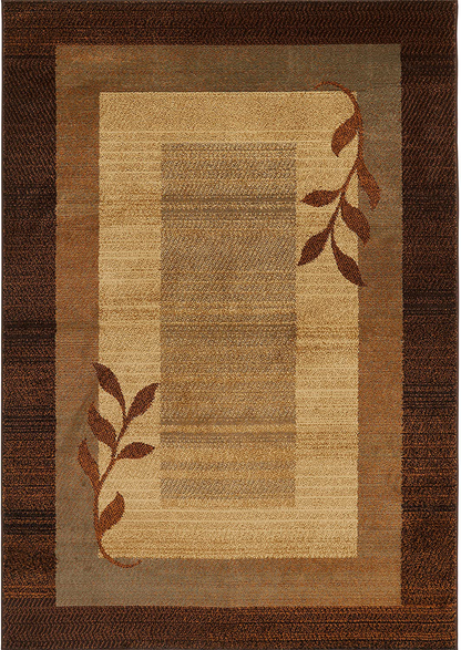 Home Dynamix Royalty Clover Modern Contemporary Area Rug, Black/Blue, 5'2" Round