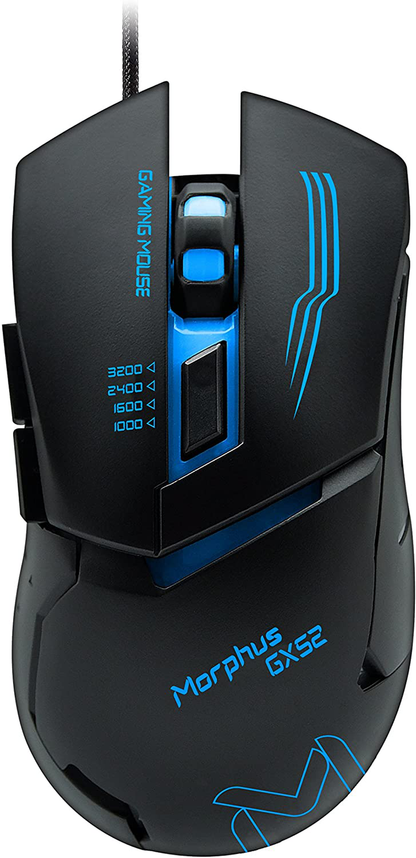 Gaming Mouse Wired, 4 Adjustable DPI Levels, 7 Circular & Breathing LED Light Wired Mouse Used for Games and Office Laptop, PC, Mac