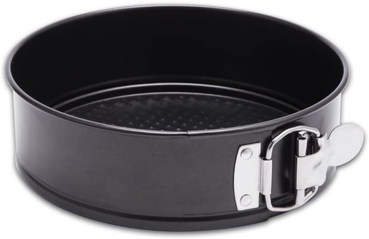 Hiware 9 Inch Non-stick Cheesecake Pan Springform Pan with Removable Bottom / Leakproof Cake Pan with 50 Pcs Parchment Paper - Black