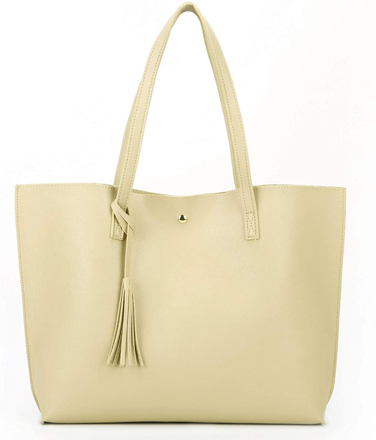 Women's Tote Bags Top Handle Satchel Handbags Faux Leather Tassel Shoulder Purse