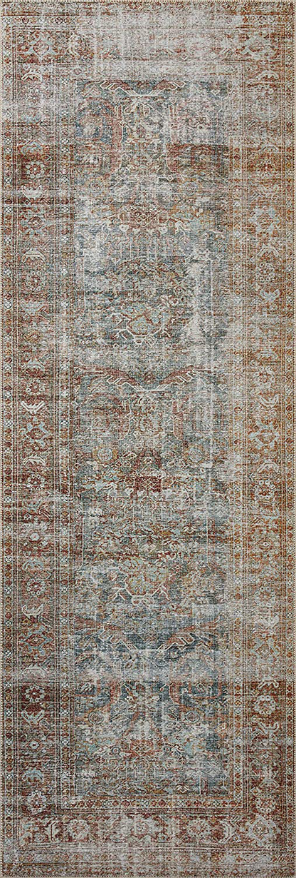 Chris Loves Julia x Loloi Jules JUL-02 Terracotta / Multi Oriental Area Rug 2'-3" x 3'-9"