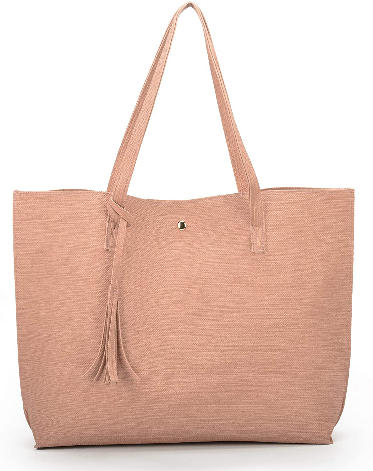Women's Tote Bags Top Handle Satchel Handbags Faux Leather Tassel Shoulder Purse