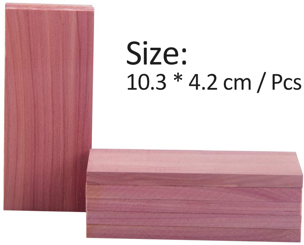 Cedar Space Cedar Blocks for Clothes Storage, 100% Aromatic Red Ceder Blocks, Cedar Planks, Cedar Accessories for Closets Storage, 16 Pcs