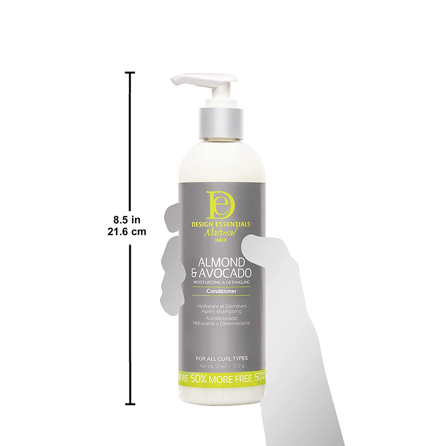 Design Essentials Moisturizing and Detangling Conditioner Almond and Avocado Collection, 8 Ounces