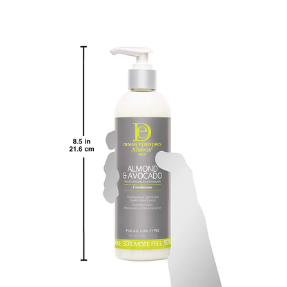 Design Essentials Moisturizing and Detangling Conditioner Almond and Avocado Collection, 8 Ounces