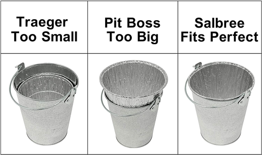 Smoker Bucket Liner for Catching Grease, Compatible with Traeger, Oklahoma Joe's, Behrens, Pitboss, Green Mountain & Other Grill Bucket Accessories (6, 5.75x5.75)