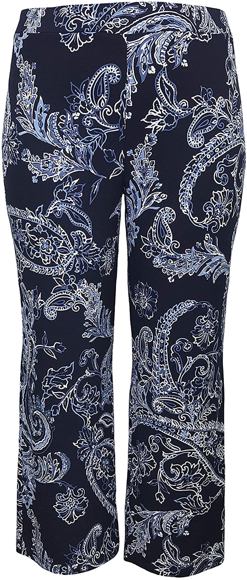 LEEBE Women and Plus Size Pull On ITY Knit Straight Wide Leg Pant (Small-5X)