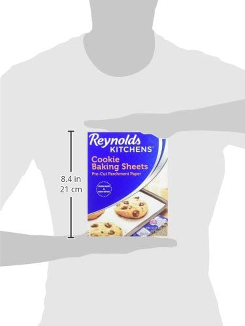 Reynolds Kitchens Cookie Baking Sheets, Pre-Cut Parchment Paper, 22 Sheets
