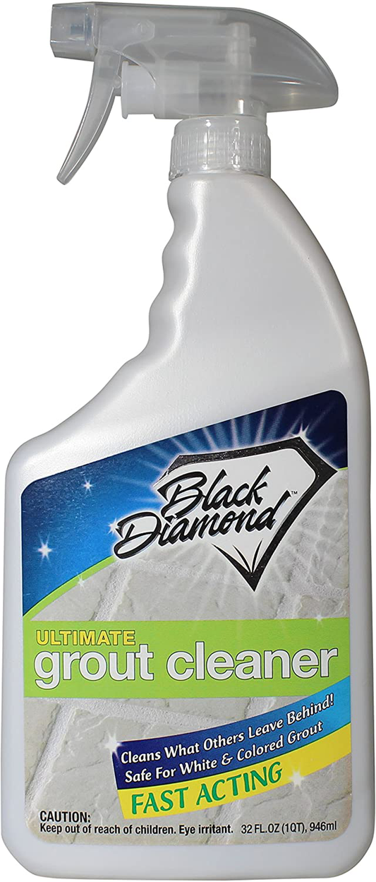 Ultimate Grout Cleaner: Best Cleaner for Tile,Ceramic,Porcelain, Marble Acid-Free Safe Deep Cleaner & Stain Remover for Even The Dirtiest Grout. (1-Quart)